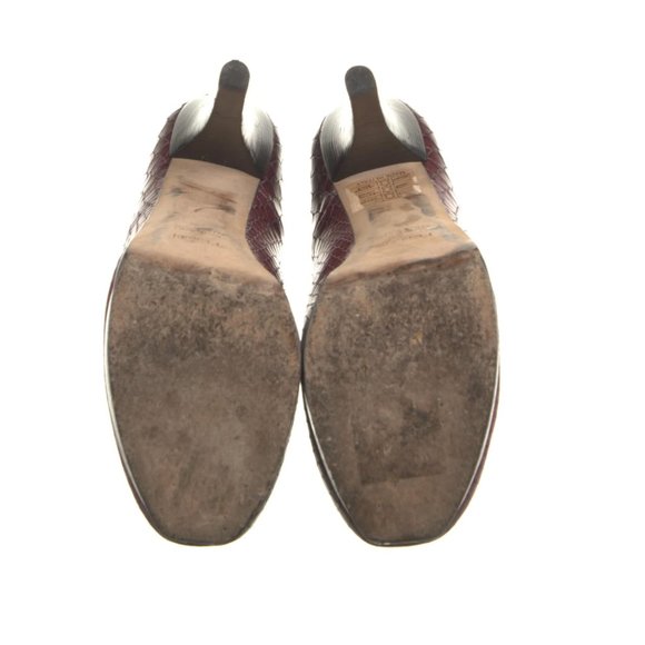 FENDI Leather Animal Print Pumps Size: 7 | IT 37 Motif FF Zucca - Picture 5 of 6